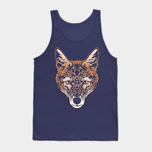 Ethiopian Wolf Face Tank Top